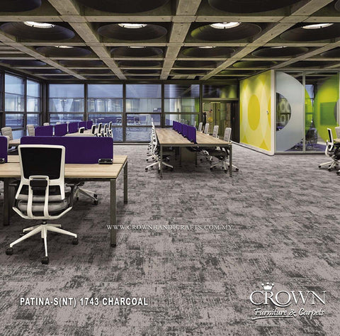 Professional Office Carpet Tiles | Contemporary Modular Flooring with Modern Design | Patina (NT)