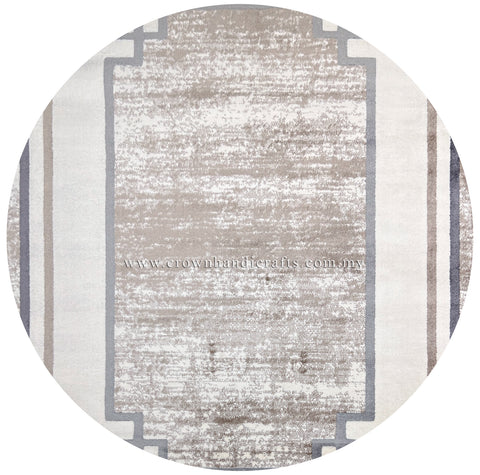 Amazing Smooth Feel Luxury Rugs Modern Design | Modern Mix Round MM182 (160CM DIA)