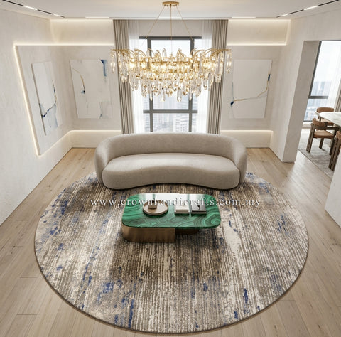 Amazing Smooth Feel Luxury Rugs Modern Design | Modern Mix Round MM185 (160CM DIA)