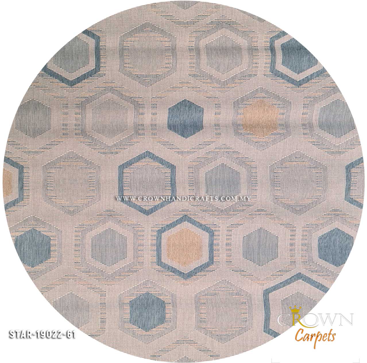 Round Modern Design Carpet for Living Room Bedroom Rugs | Star Round 19022-61