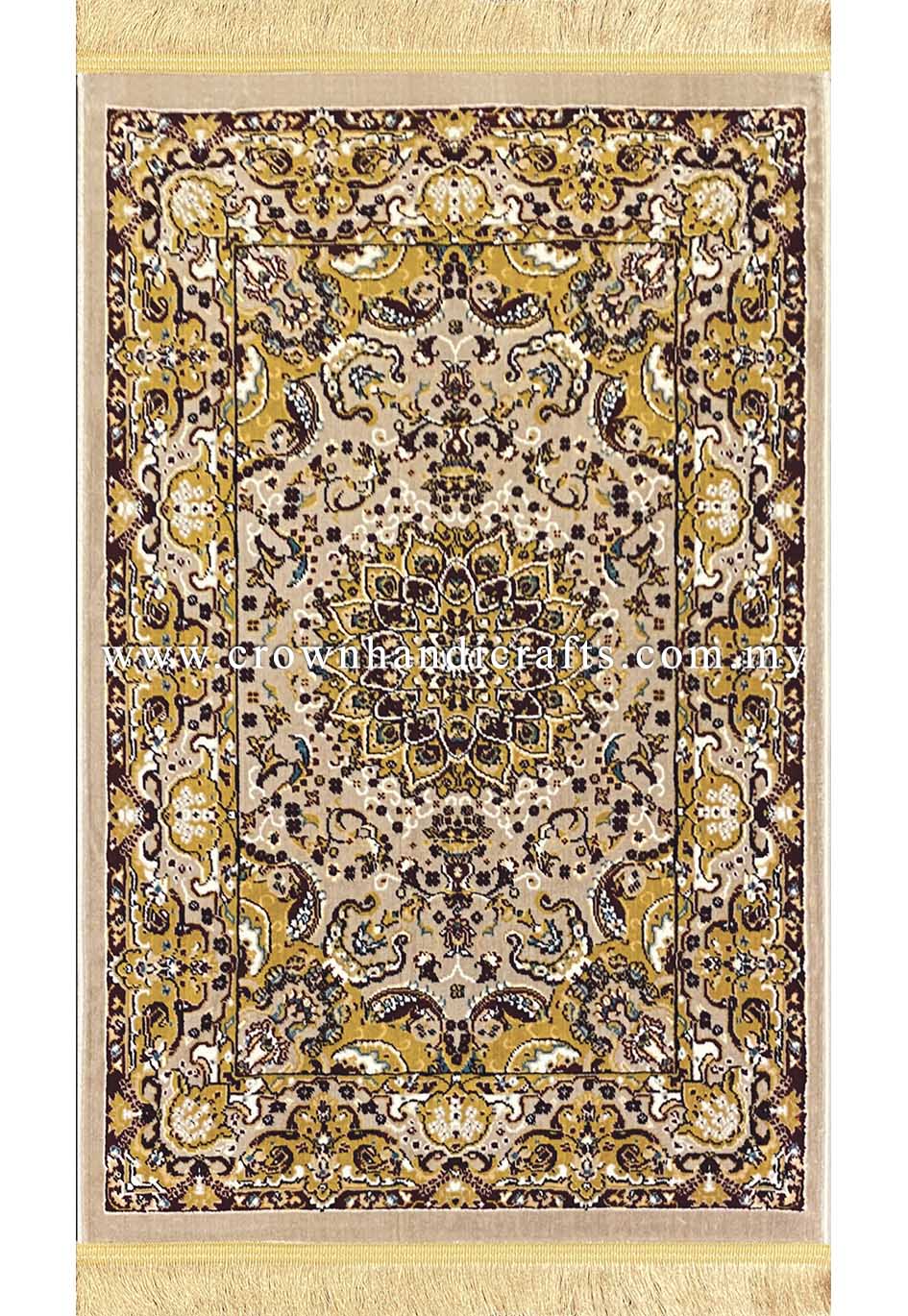 Silk Feel Carpet Persian Design Turkish Rug for Living Room Bedroom Carpet | Bayazhan 20198 80X120CM