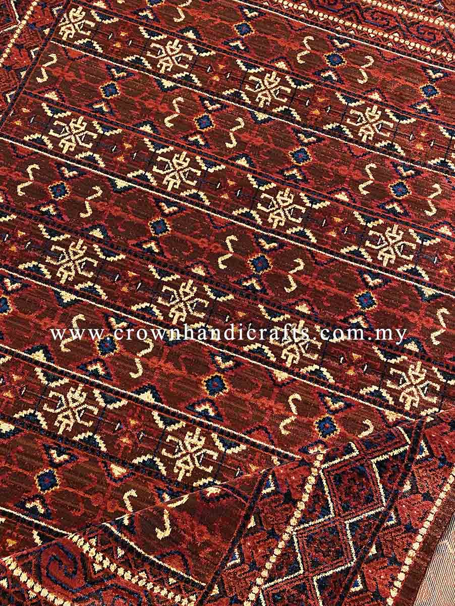Tribal Geometric Design Persian Rugs Vintage Carpet for Living Room | Hamedan Sa122