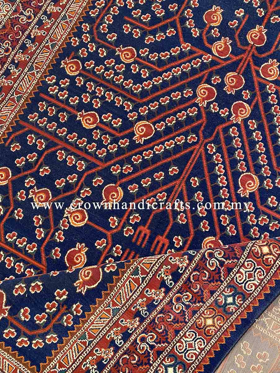 Vintage Style Tribes men Persian Carpet Abstract Rug for Living Room | Mahakan Mah016