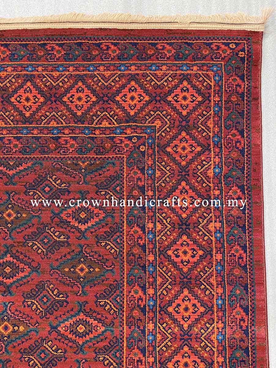 Tribal Geometric Design Persian Rugs Vintage Carpet for Living Room | Mahakan Mah017