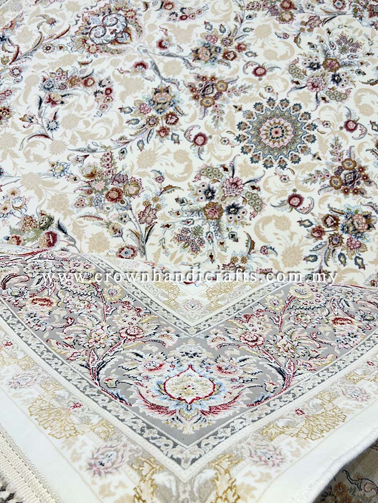 Experience Fine Persian Craftsmanship: Smooth Quality Wool Feel Rugs for Dining & Living | Rasoul Isfahan PE 20