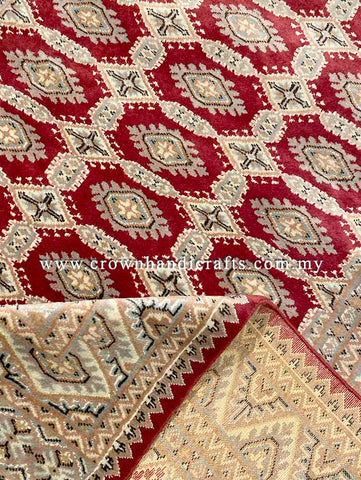 [6X4FT] Luxurious Persian Carpet 100% Silk and Wool Premium Hand-Knotted Authentic Iranian Design SK Kashmir SILK WOOL CH 1075