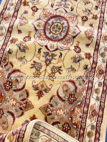[6X2FT] Handcrafted Authentic Persian Runner | 100% Premium Silk & Wool | Elegant Iranian Rug Showcasing Turkish Craftsmanship | SK Kashmir Carpet Silk Wool CH-1997