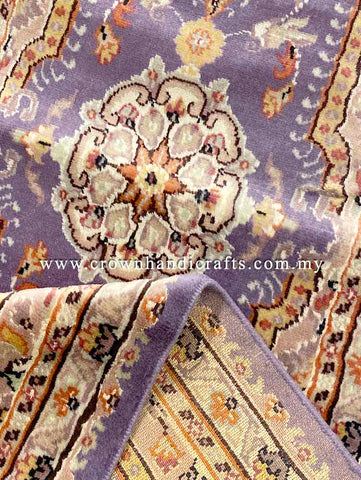 [6X2FT] Authentic Persian Runner | Expertly Handcrafted with 100% Luxurious Silk & Wool | Premium Iranian Rug Showcasing Exquisite Turkish Craftsmanship | SK Kashmir Carpet Silk Wool CH-1299
