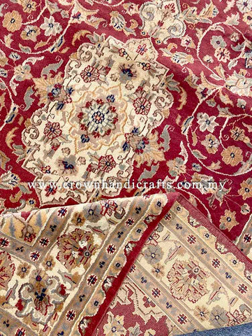[5X8FT] Exquisite Persian Carpet Hand-Knotted with 100% Silk and Wool Showcasing Intricate Patterns and Authentic Iranian Design SK Kashmir SILK WOOL CH 2475