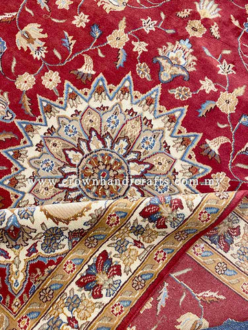 [5X8FT] Timeless Persian Rug Hand-Knotted with 100% Silk and Wool Featuring Intricate Patterns and Authentic Iranian Design SK Kashmir SILK WOOL CH 2118