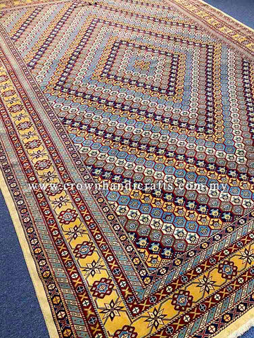 [9X13FT] Handmade Afghan Tribal Rug Authentic 100% Wool Persian, High-Quality Hand-Knotted Carpet SHEERVAN CH 2321