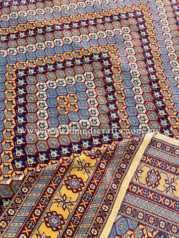 [9X13FT] Handmade Afghan Tribal Rug Authentic 100% Wool Persian, High-Quality Hand-Knotted Carpet SHEERVAN CH 2321