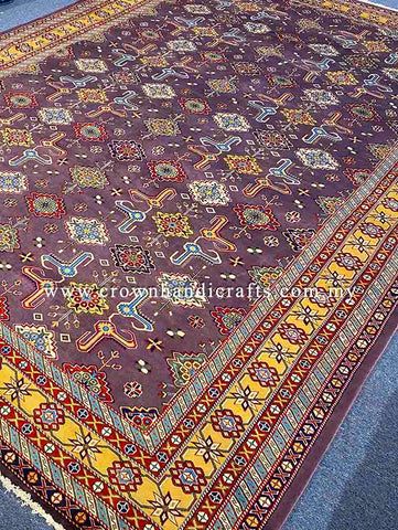[9X12FT] Handmade Afghan Tribal Rug – Authentic 100% Wool Persian, High-Quality Hand-Knotted Carpet SHEERVAN CH 2322