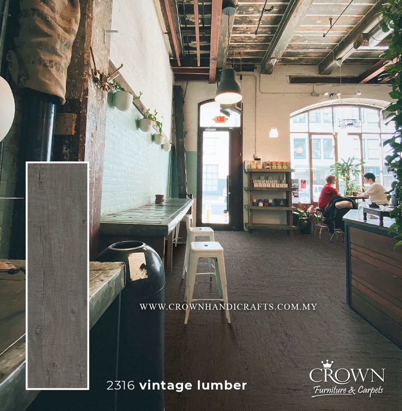 3MM KOREAN VINYL PLANK 2316-VINTAGE LUMBER (FP) | 184X950 | SOFT TOUCH VINYL FLOORING FOR COMFORT | BOX 19PCS/35.5SF