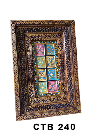 Designer Antique Solid Wood Coffee Table | Handcrafted Bohemian Hand-Painted Statement Furniture | CTB-240