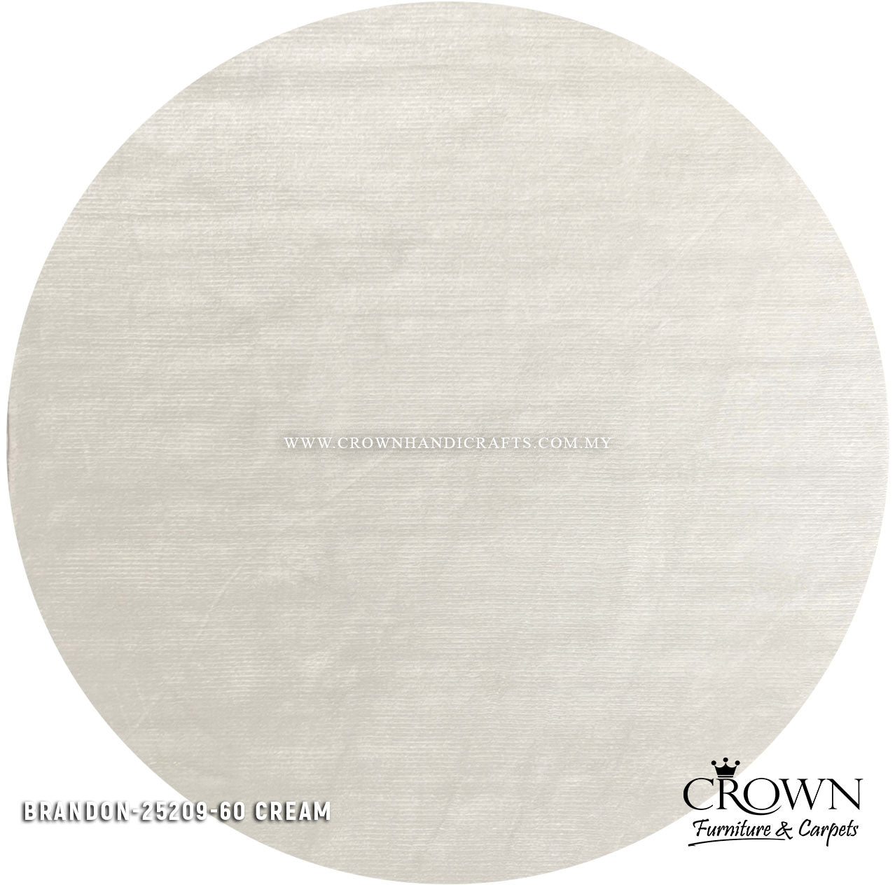 Impressive Design Modern Rugs for Living Room | Brandon Round 25209-60 CREAM