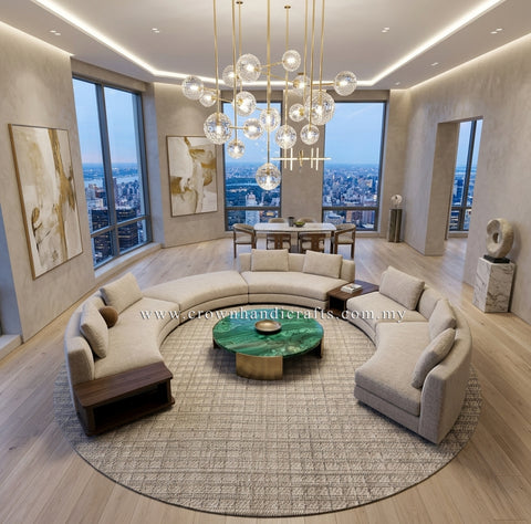 Abstract Rug Designs: Modern Options for Living Room and Bedroom Flooring | Modern Mix Round MM261 (160CM DIA)
