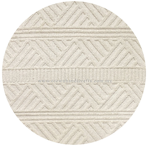 Clean Lines, Modern Floors: Contemporary Rugs & Carpets, Minimalist Design | Modern Mix Round MM270 (160CM DIA)
