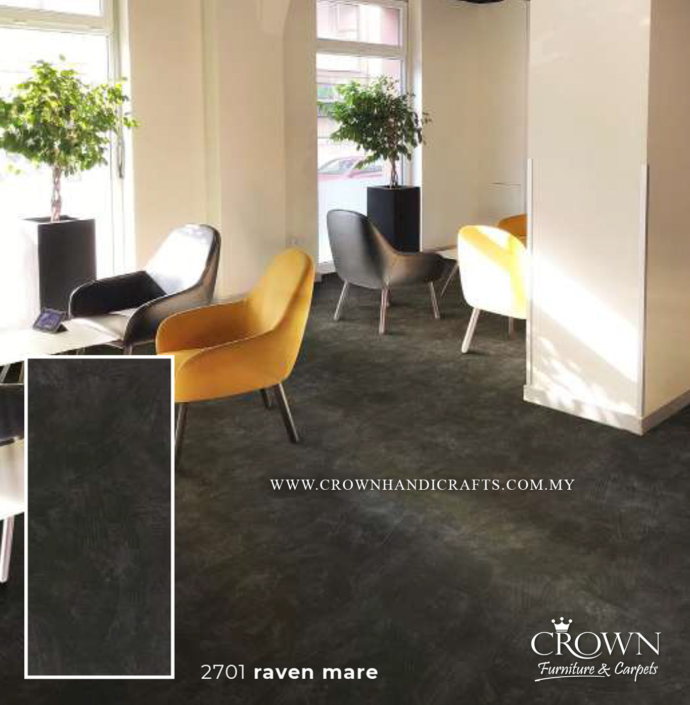 3MM KOREAN VINYL PLANK DUO 2701-RAVEN MARE (FP) | 457X914 | WATERPROOF VINYL PLANK FLOORING | BOX 8PCS/35.9SF
