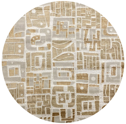 Malaysian Homes, Modern Style: Designer Rugs for Living Rooms | Modern Mix Round MM272 (152CM DIA)