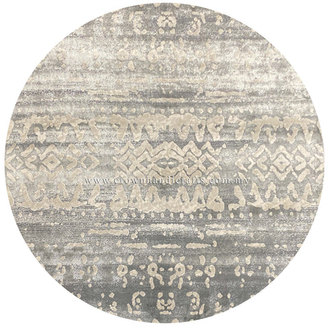 The Touch of Luxury: Modern Design Rugs with an Amazing Smooth Feel | Modern Mix Round MM273 (152CM DIA)