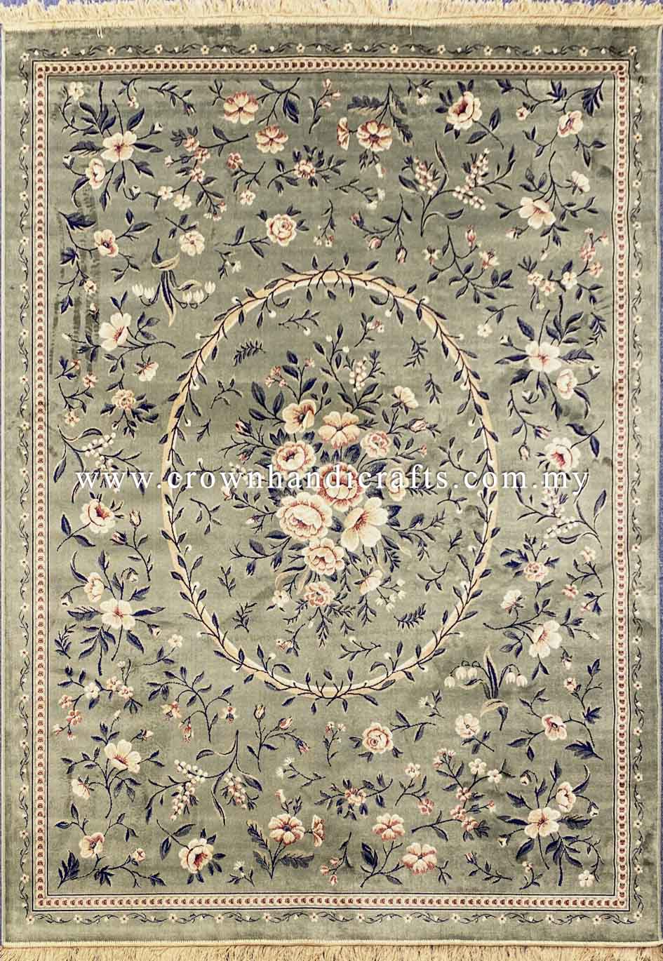 Persian Silk Carpet Iran Design 100% Silk Man Made Viscose Carpet | Zrabi 307