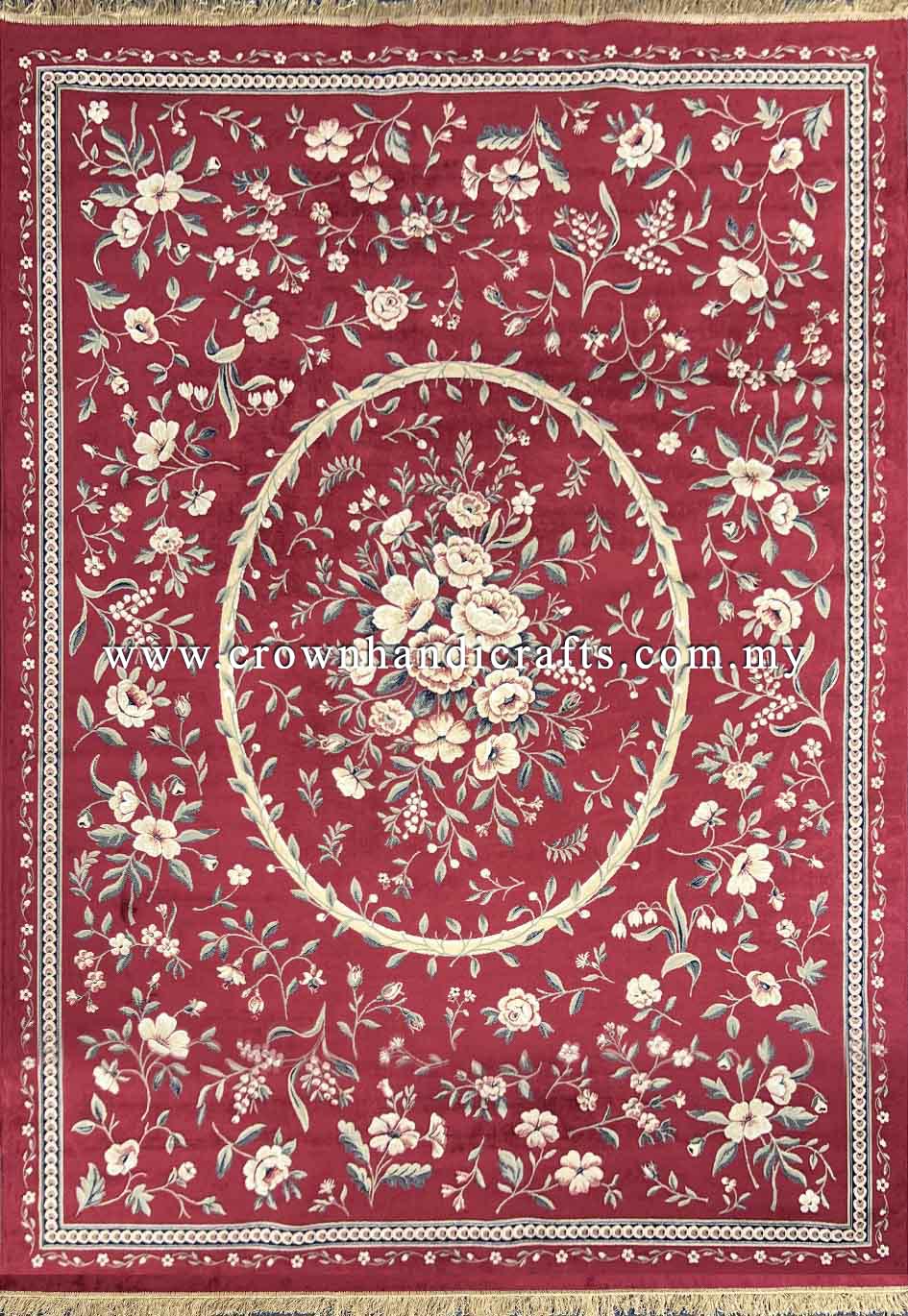 Persian Silk Carpet Iran Design 100% Silk Man Made Viscose Carpet | Zrabi 307