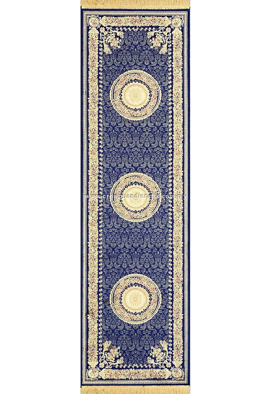A Grand Entrance Persian-Style Runner in Liquid-Soft Viscose | Zrabi 332