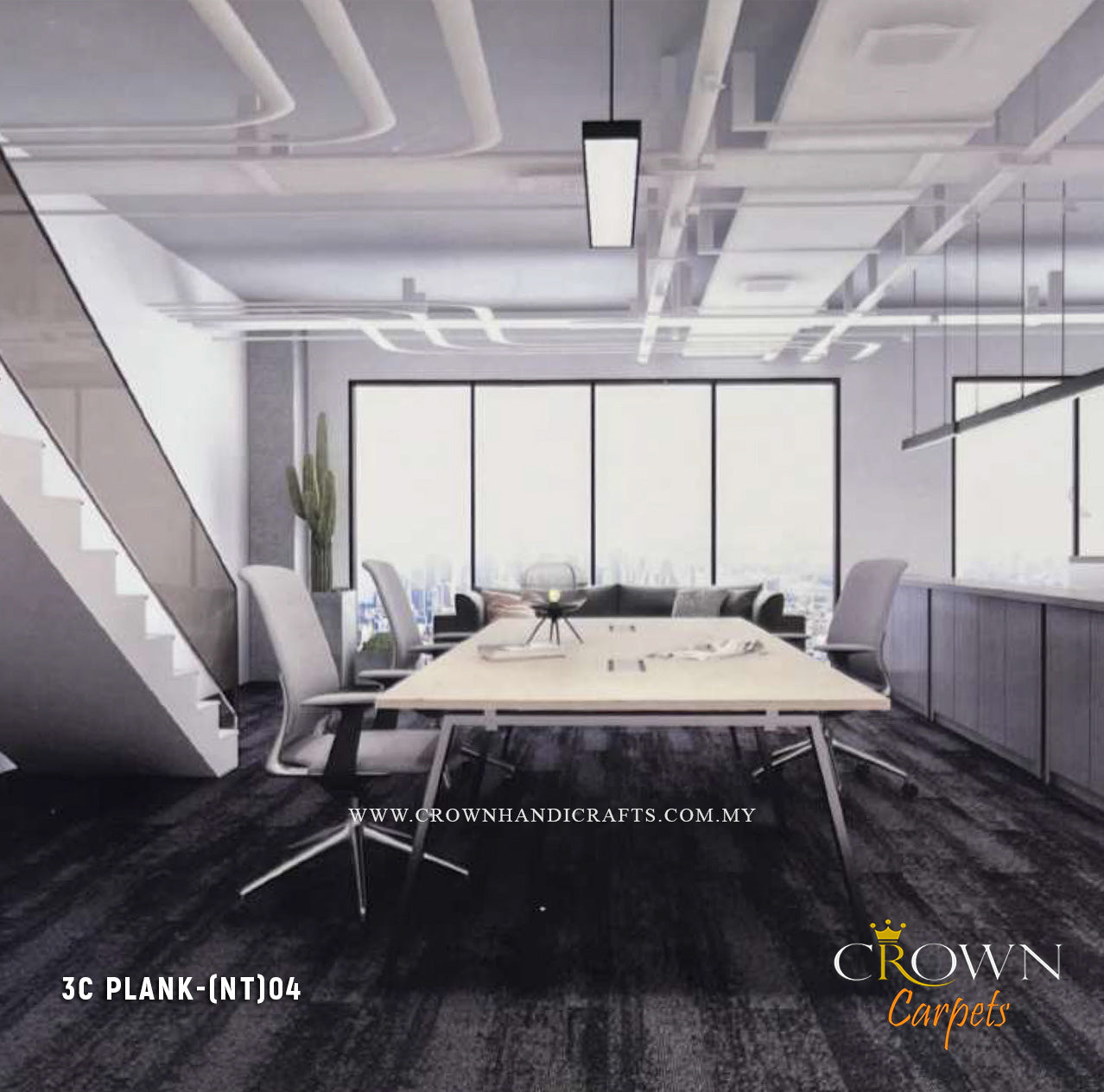 Remarkable Modern Office Carpet | 3C Plank (NT)