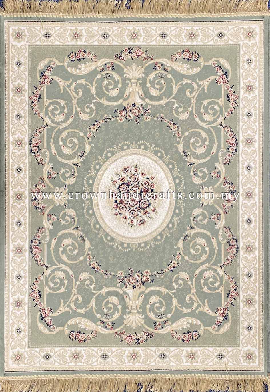 Persian Silk Carpet Iran Design 100% Silk Man Made Viscose Carpet | Zrabi 463