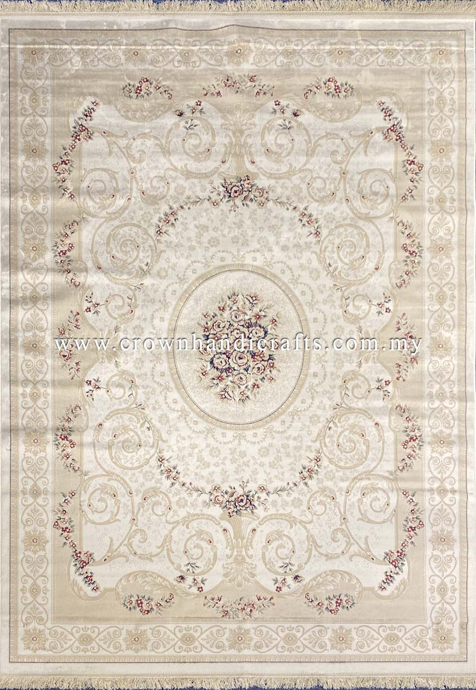 Persian Silk Carpet Iran Design 100% Silk Man Made Viscose Carpet | Zrabi 463