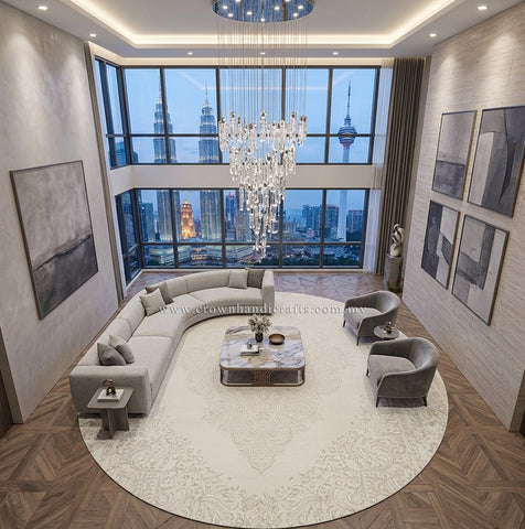 Round Stunning Contemporary Rug Collection – Stylish Modern Carpets for Every Home | Modern Mix MM471 (200CM DIA)