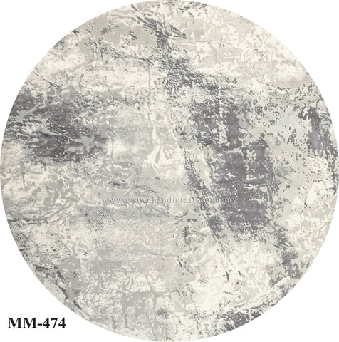 Round Designer Modern Rug – Thick Pile Carpet for Living Room & Lounge Spaces | Modern Mix MM474 (200CM DIA)