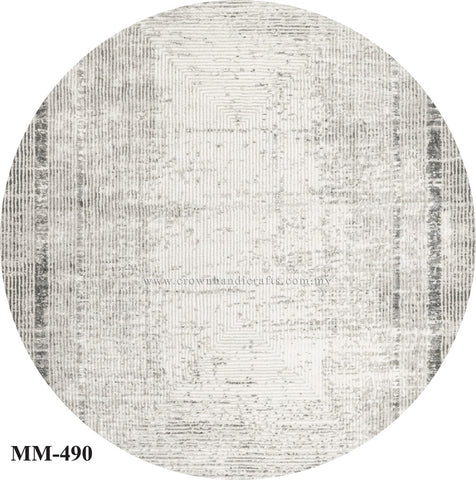 Round Modern Turkish Designer Carpet – Thick Pile Rug for Everyday Comfort and Style | Modern Mix MM490 (200CM DIA)