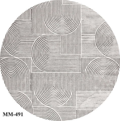 Round Modern Abstract Carpet – Soft Rug for Comfortable Everyday Living | Modern Mix MM491 (200CM DIA)