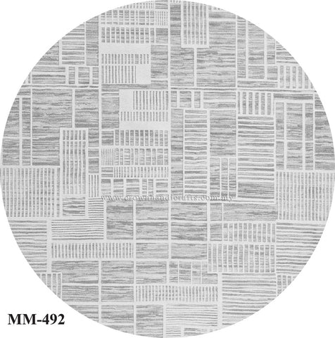 Round New Scandinavian Nordic Carpet – Modern Minimalist Rug Designed for Cozy Living Spaces | Modern Mix MM492 (200CM DIA)