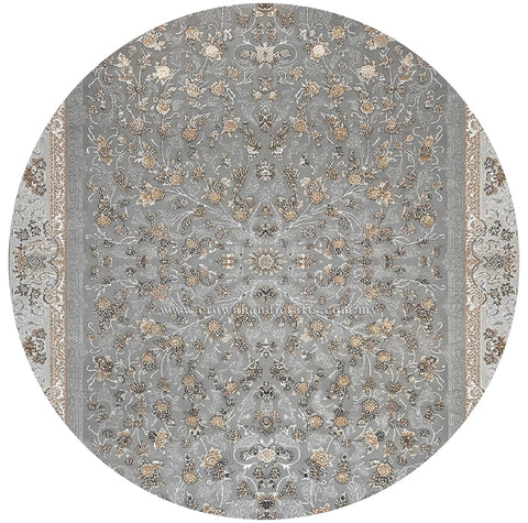 Luxury Modern Round Carpet Living Room Rug | Soft Thick Pile Designer Home Decor Rug | Modern Mix Round MM504 (250CM DIA)