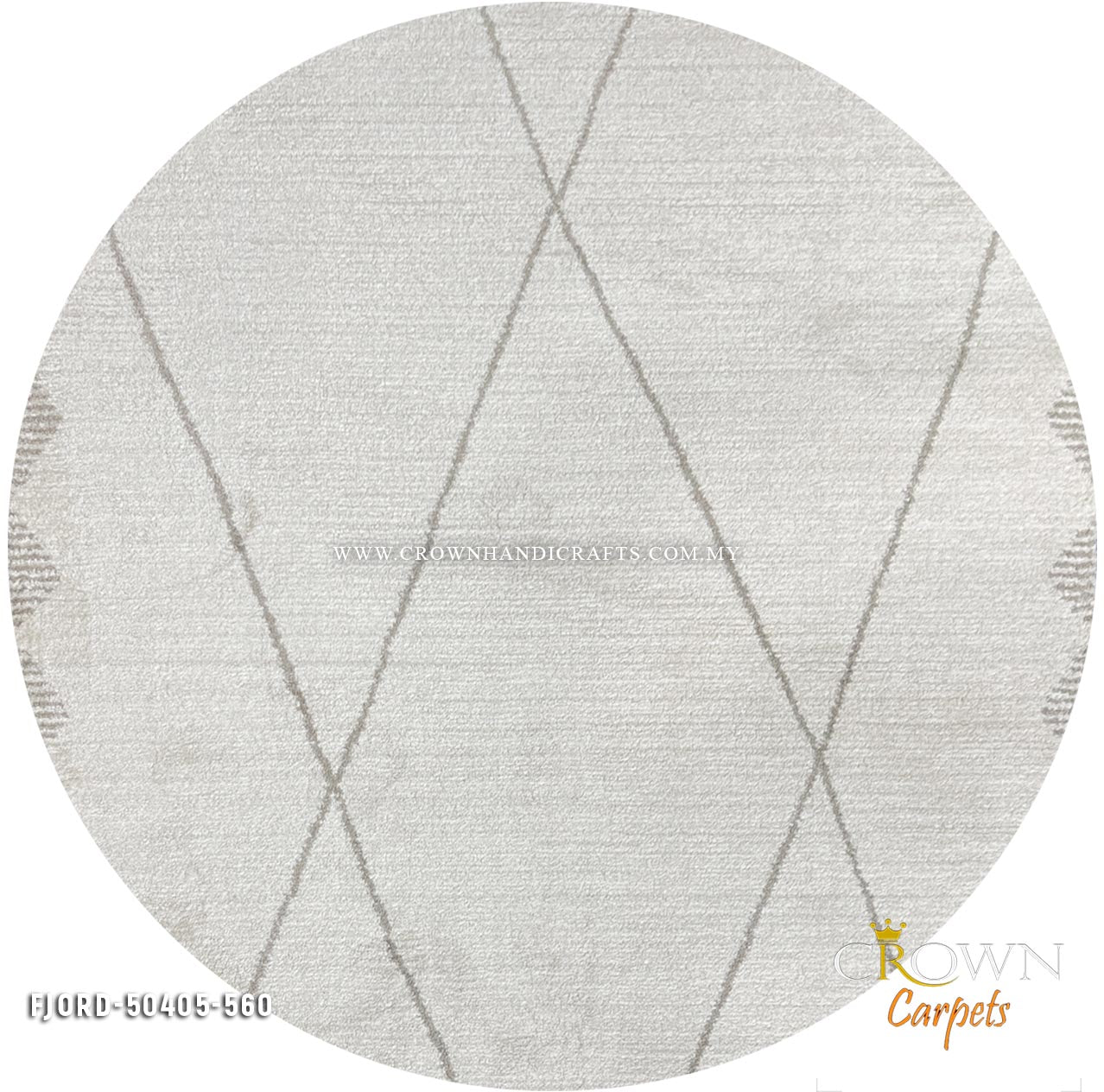 Transform Your Living Room: Minimalist Round Carpets for Contemporary Elegance | Fjord 50405-560 Round