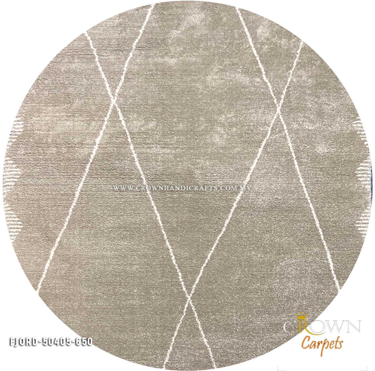 Minimalist Design Round -Carpets for Living Room Modern Interior | Fjord 50405-650