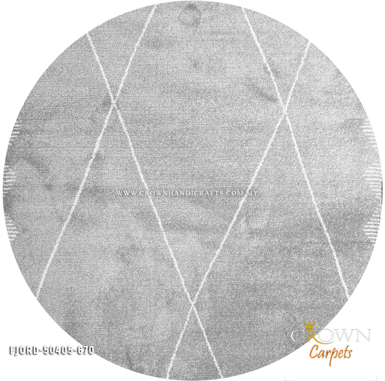 Enhance Your Living Room with Minimalist Round Carpets for a Modern Touch | Fjord 50405-670 Round