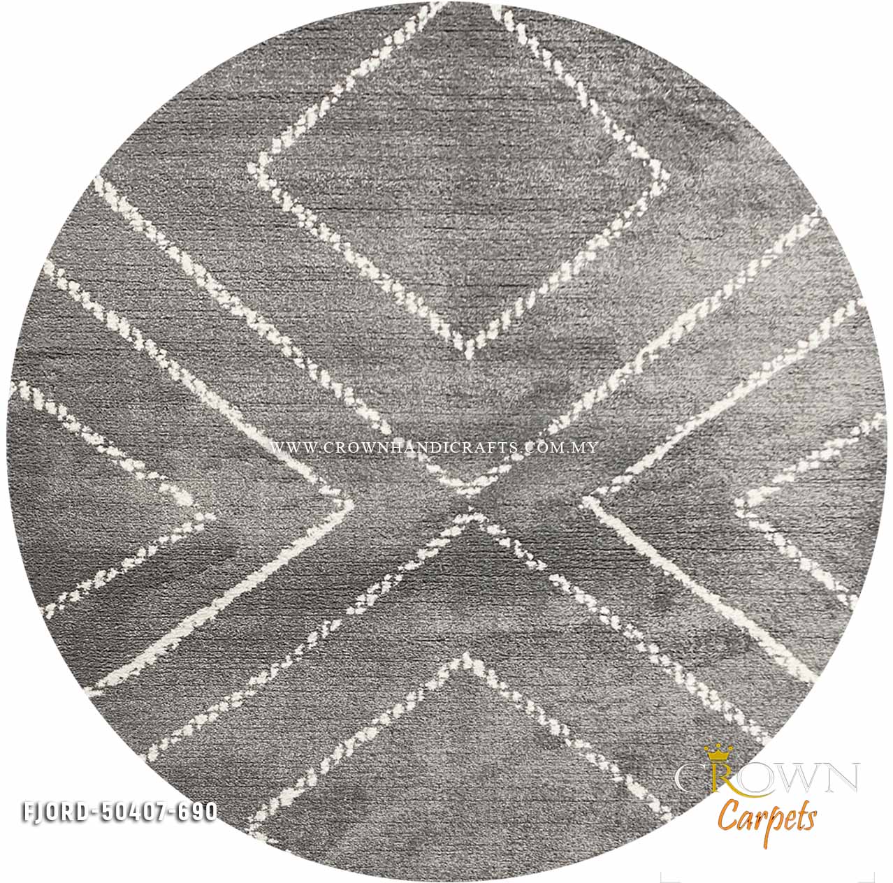 Elevate Your Living Room with a Stunning Abstract Rug for Modern Design | Fjord 50407-690 Round