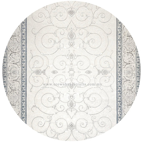 Premium Modern Round Carpet Soft Round Rug for Living Room Bedroom Cozy Home Decor | Modern Mix Round MM506 (250CM DIA)