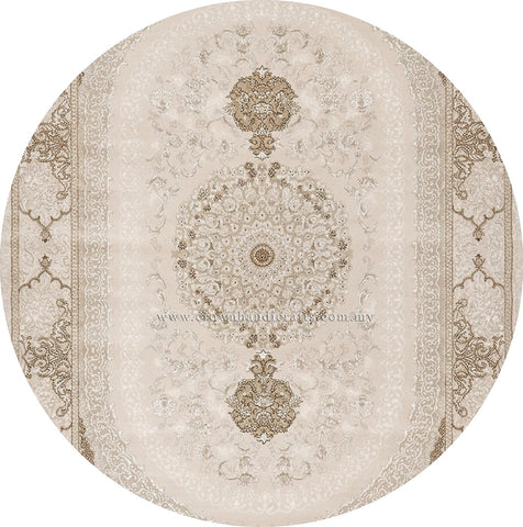 Thick Pile Luxury Round Carpet Modern Rug for Living Room Comfort Sofa Area Decor | Modern Mix Round MM509 (250CM DIA)