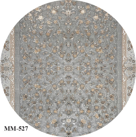 Round Carpet Modern Designer for Living Room Interior with Contemporary Artistic Style | Modern Mix MM527 (250CM DIA)