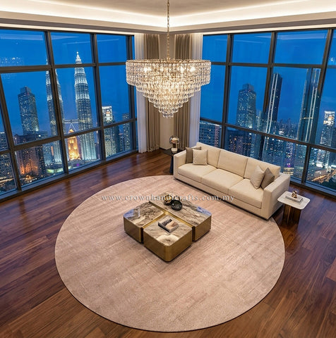 Round High Density Modern Carpet with Soft Smooth Feel for Everyday Living Comfort | Modern Mix MM530 (250CM DIA)