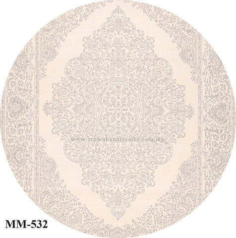 Round Carpet Turkish Inspired Contemporary with Artistic Modern Interior Design Appeal | Modern Mix MM532 (250CM DIA)