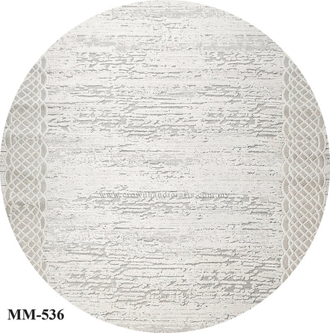 Turkish Designer Round Modern Carpet with Comfortable Soft-Touch Surface Finish | Modern Mix MM536 (250CM DIA)