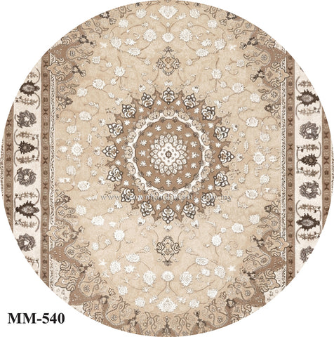 Round Premium Modern Turkish Carpet with Elegant Urban Interior Design Inspiration | Modern Mix MM540 (250CM DIA)