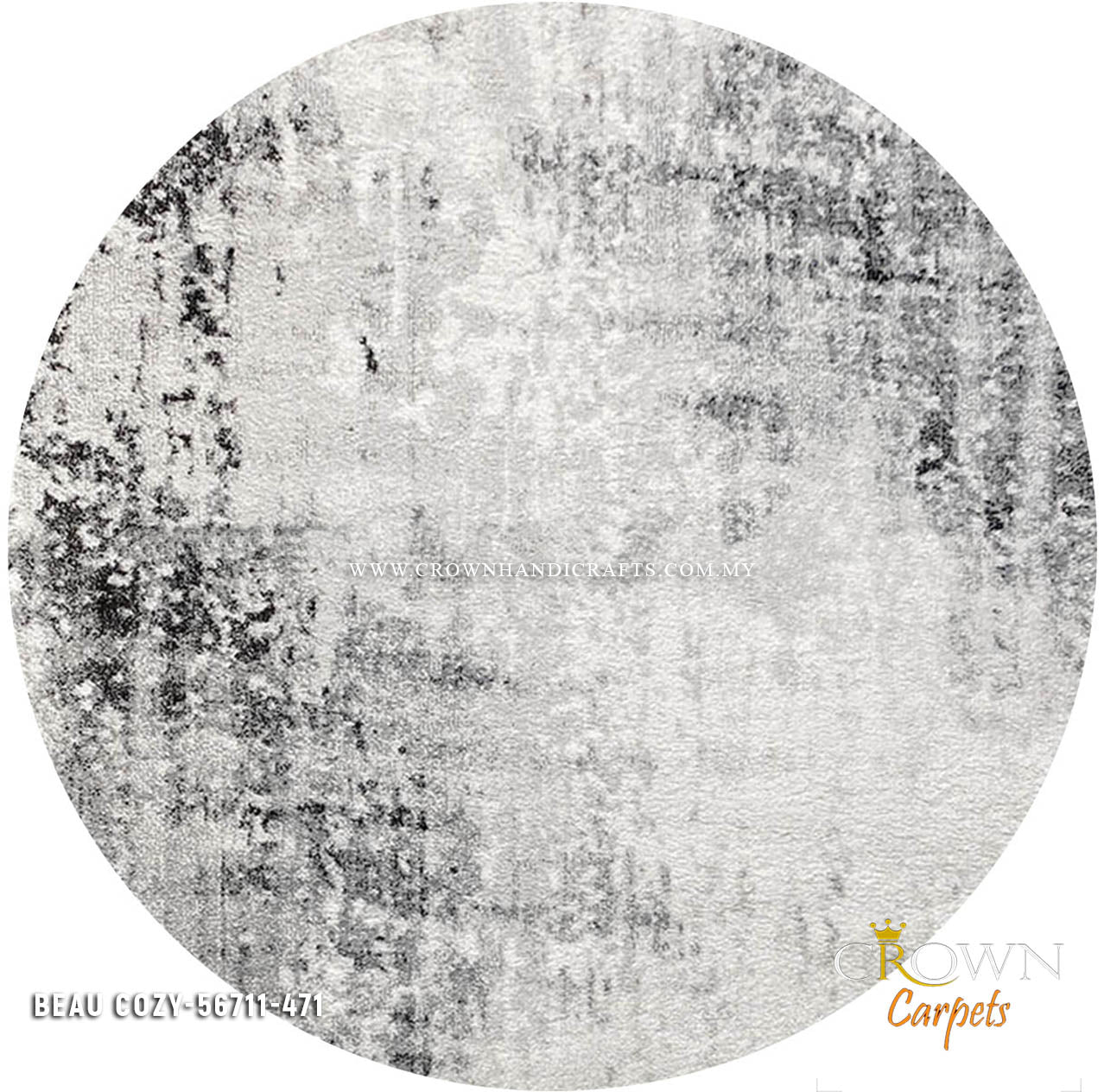 I Love Minimalist I Inspire Calmness Round Rugs by Crown | Beau Cosy 56711