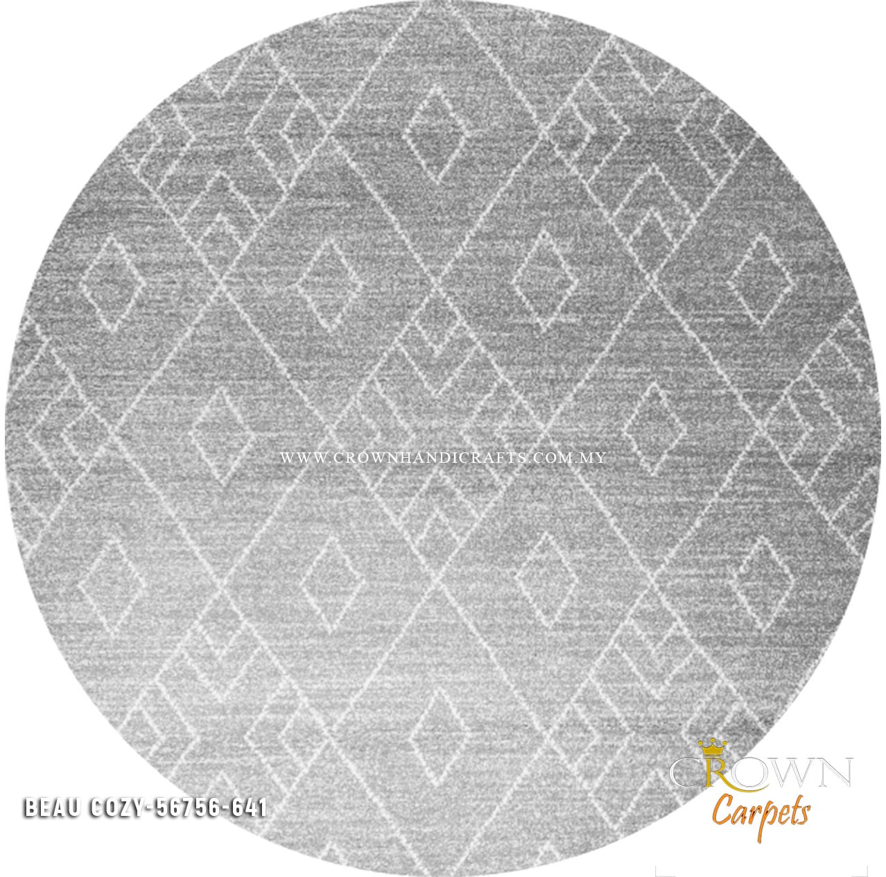 Design Your Style Your Way Rock Hard with Stunning Modern Round Abstract Rugs | Beau Cosy 56756
